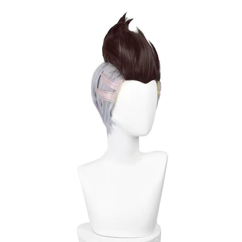 Rolecosplay Brown Mixed Gray Short Cosplay Wig - product image 3