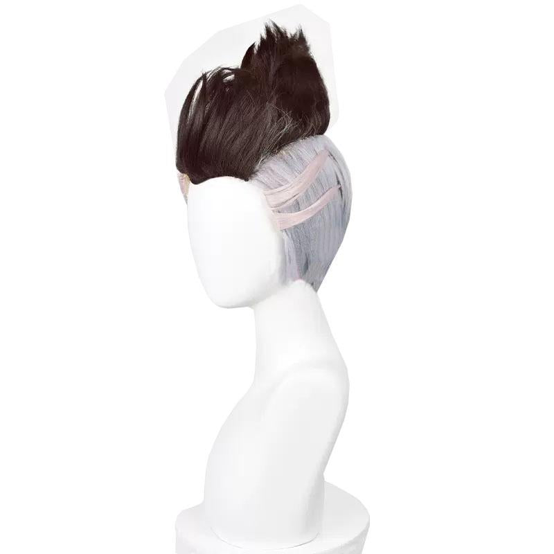 Rolecosplay Brown Mixed Gray Short Cosplay Wig - product image 4