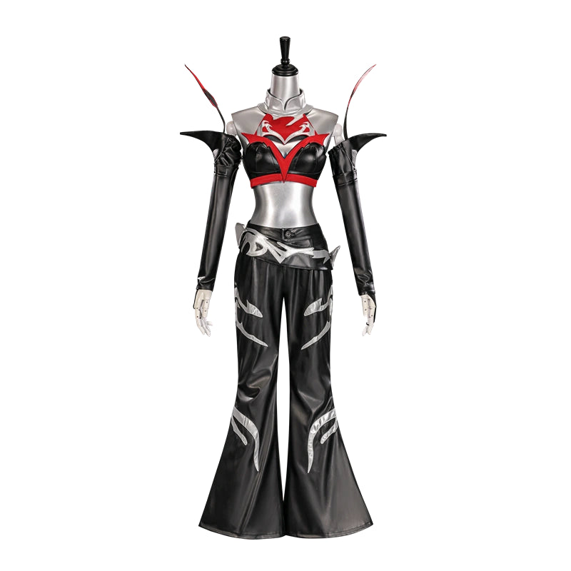 Rolecosplay K/DA Firestarter Ahri black and red cosplay costume - costume product view 3