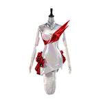 Rolecosplay League of Legends K/DA Firestarter Ahri white and red cosplay costume - costume view and construction details 01