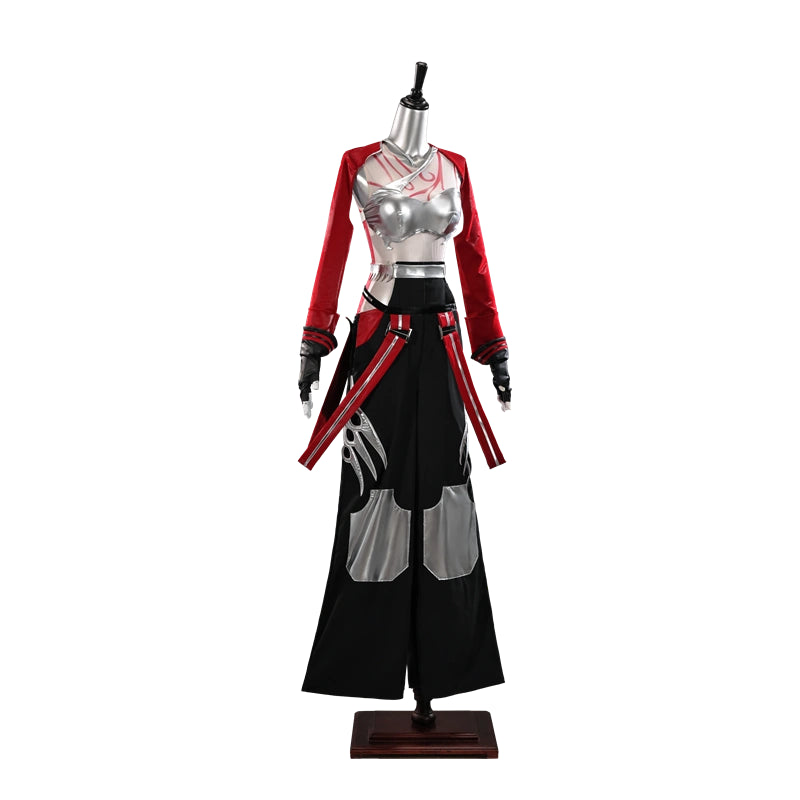 Rolecosplay K/DA Firestarter Akali black and red cosplay costume - costume product view 2