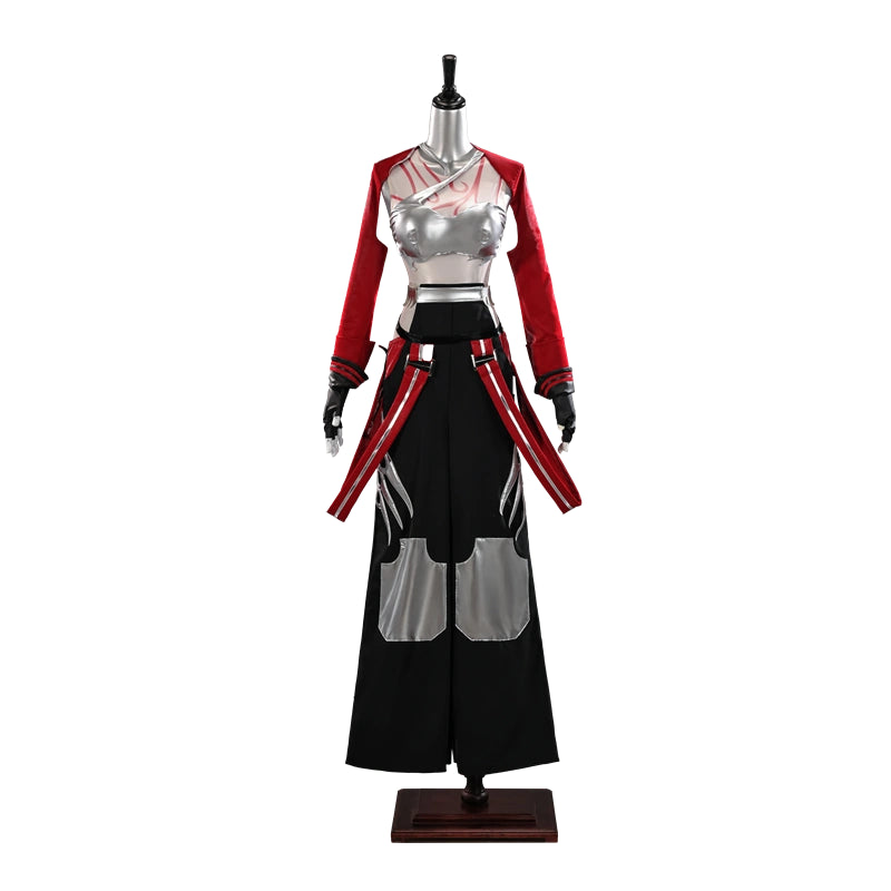 Rolecosplay K/DA Firestarter Akali black and red cosplay costume - costume product view 3