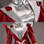 Rolecosplay K/DA Firestarter Evelynn black and red cosplay costume - costume details collage