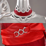 Rolecosplay K/DA Firestarter Kai'Sa black and red cosplay costume - costume details collage