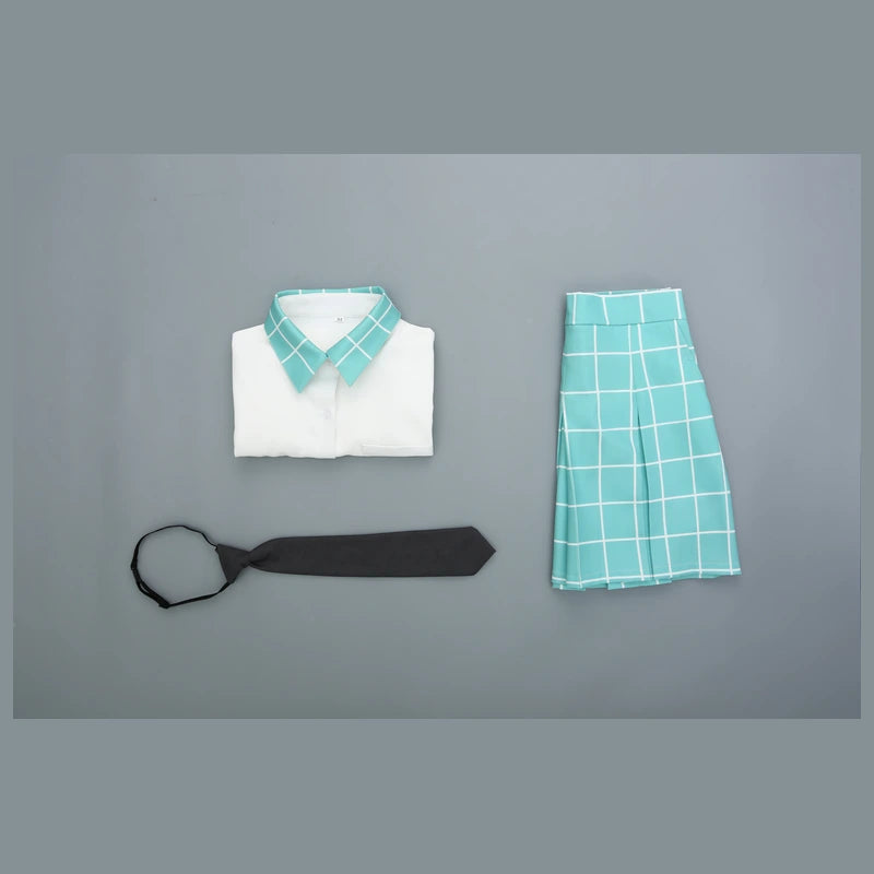 Rolecosplay Mizi & Sua Alien Stage Anakt Garden Uniform Cosplay Costume – full costume flat lay