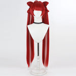 Rolecosplay Red Split-Scalp Twin-Tail Cosplay Wig – front view