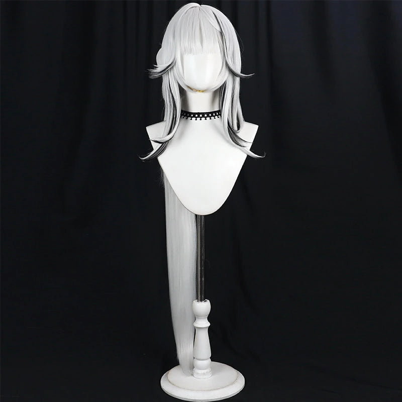 Rolecosplay Silver White Split Hairpiece Cosplay Wig – front view