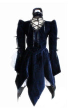 Rozen Maiden Suigintou Lolita Dark Blue Dress Cosplay Costumes 