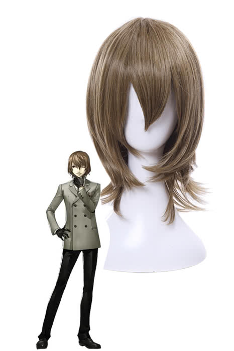 Persona 5 Goro Akechi shorts ynthetic men cosplay wigs