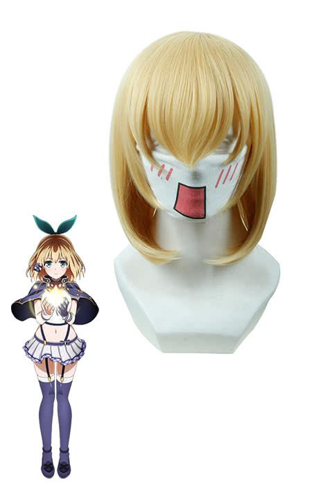 Short Golden Straight Anime Cosplay Wigs