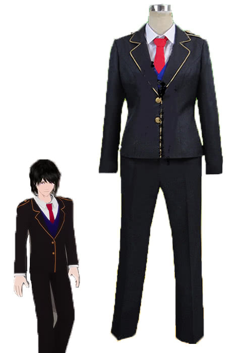 Jaune Arc Man Black School Uniform Cosplay Costume