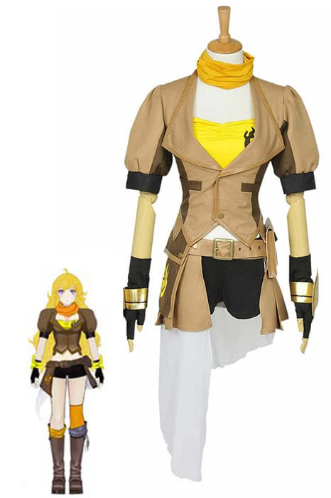 Yang Xiao Yellow Uniform Cosplay Costumes