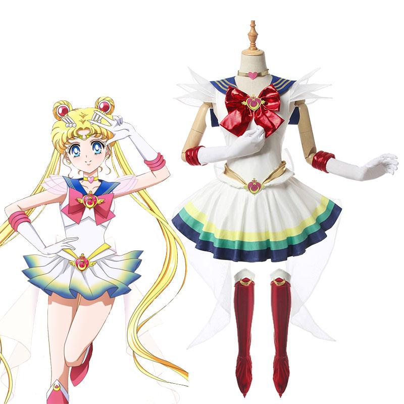 Sailor Moon Eternal Tsukino Usagi New Combat Suit Cosplay Costume