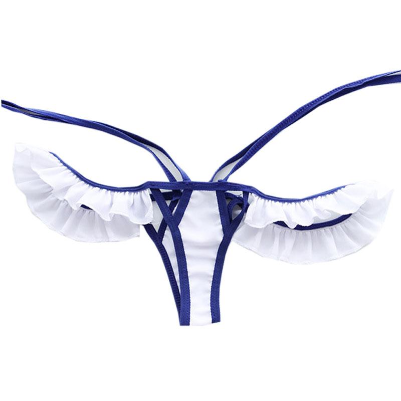 Sailor Style Bowknot Underwear Suit Cosplay Costume
