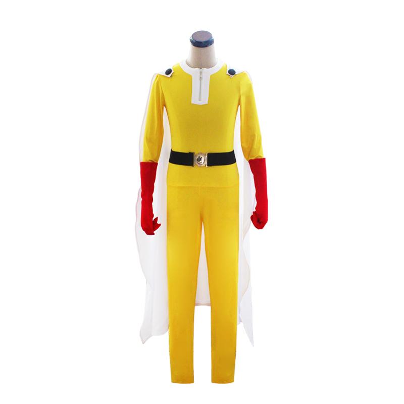 Saitama Jumpsuit Battle Suit Cosplay Full Sets
