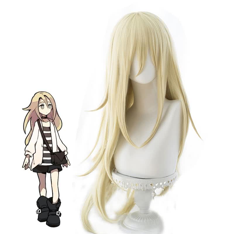 Satsuriku no Tenshi Gardner Rachel Long Blonde Cosplay Wigs 