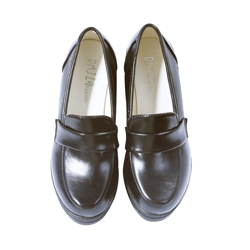 Japanese Student shoes JK Uniforms Shoes  Lolita Shoes Black high-heeled Cosplay Shoes