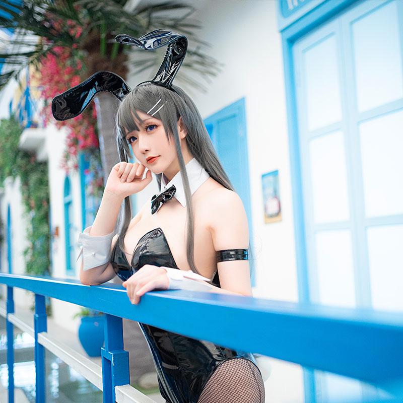 Seishun Buta Yarou wa Bunny Girl Senpai no Yume wo Minai  Sakurajima Mai  Bunny girl Cosplay Costume