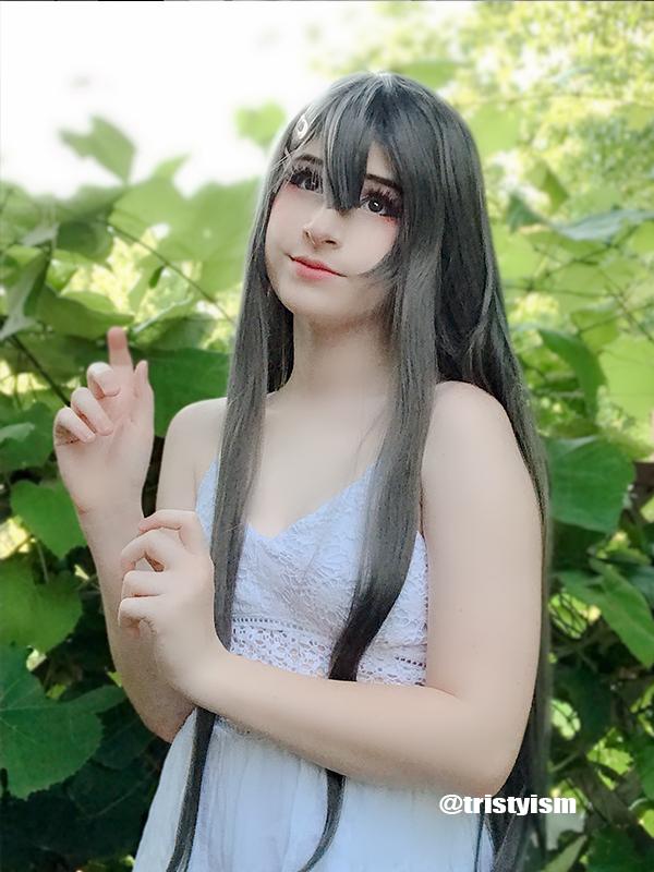 Seishun Buta Yarou wa Bunny Girl Senpai no Yume wo Minai Sakurajima Mai Dark Gray Long Cosplay Wigs