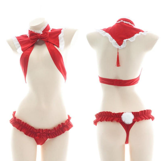 Sexy Loving Bikini Suit Rabbit Tail Christmas Cosplay Costume