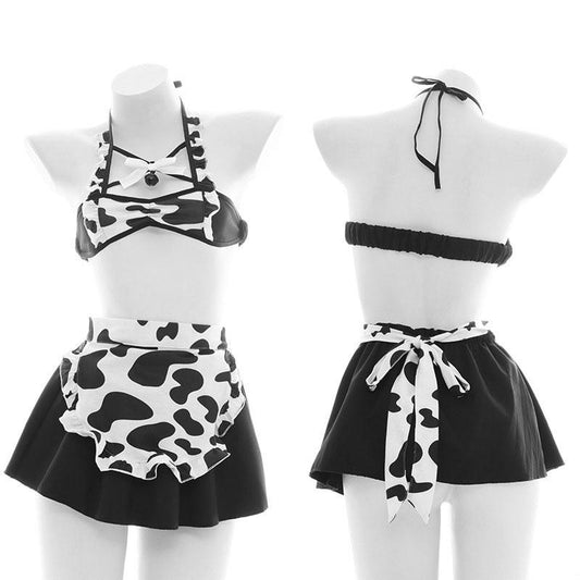 Sexy Maid Cows Lingerie Cosplay Costume