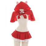 Sexy Suit Hoodie Cloak Christmas Cosplay Costume
