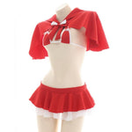 Sexy Suit Hoodie Cloak Christmas Cosplay Costume