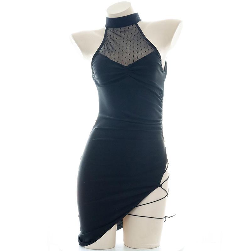 Sexy Translucent High Cut Dress Cosplay Costume
