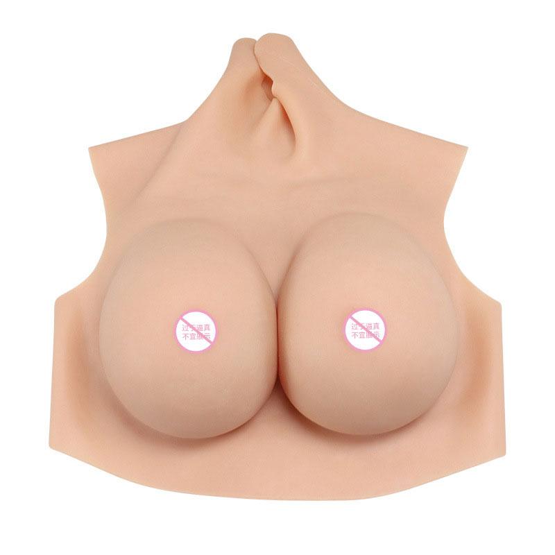 Silicone Breast Forms Fake Artificial  Boobs Cosplay Chest Prop