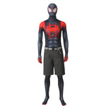 Spider-Man: Into the Spider-Verse Miles Morales Cosplay Costume Halloween Bodysuit