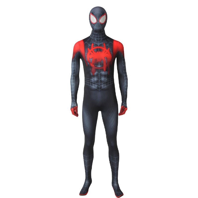 Spider-Man: Into the Spider-Verse Miles Morales Cosplay Costume Halloween Bodysuit