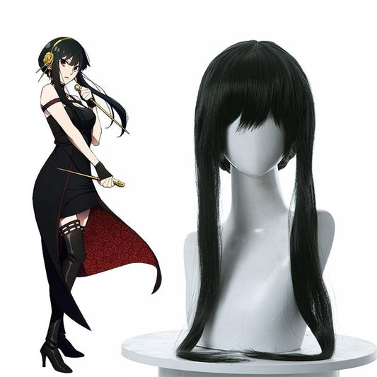 SPY×FAMILY Forger Yor Black Long Cosplay Wigs