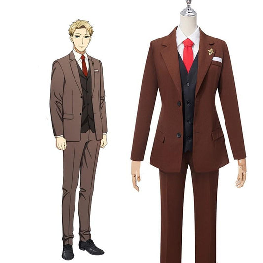 SPY×FAMILY Twilight Loid Forger Brown Suit Cosplay Costume