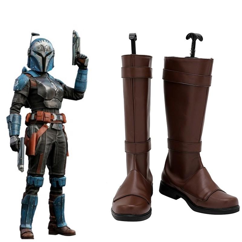 Star War Mandalorian Bo Katan Cosplay Shoes