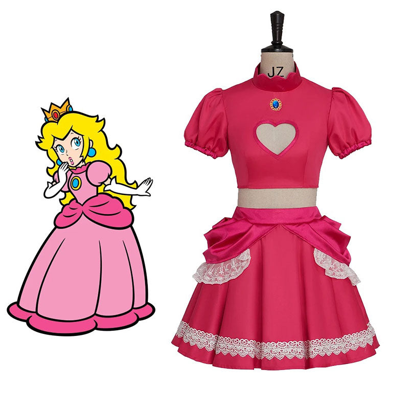 Super Mario Princess Peach Skirt Short Cosplay Costume