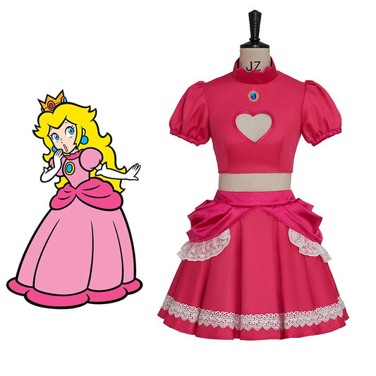 Super Mario Princess Peach Skirt Short Cosplay Costume