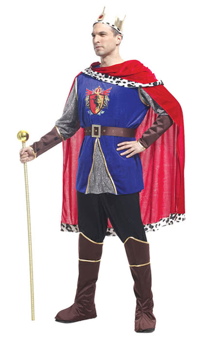 King Christmas Man's Costumes Halloween Holiday Party Cosplay Dress