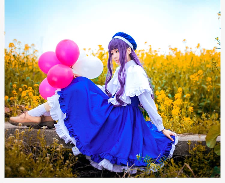 Cardcaptor Sakura Tomoyo Daidouji Singer Blue Dress Cosplay Costume Rolecosplay Cardcaptor Sakura Tomoyo Daidouji Singer Blue Dress Cosplay Costume Rolecosplay