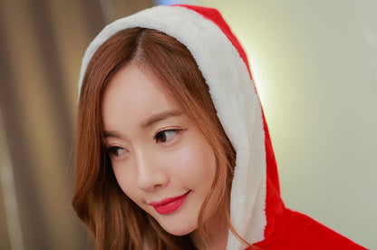 Beautiful cute Christmas long-sleeved dress for women