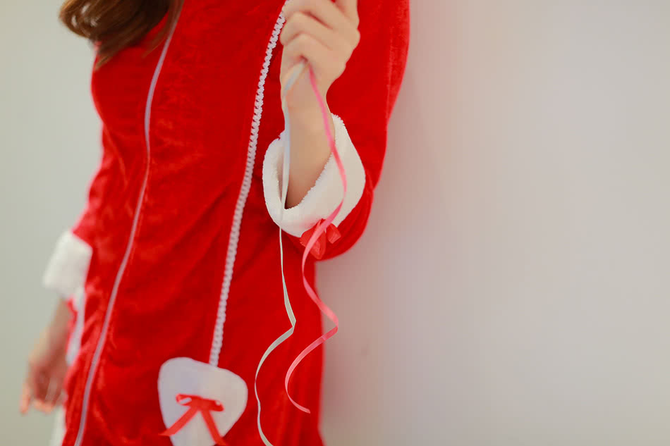 The new Christmas dress party dress Christmas costumes performing long-sleeved dress