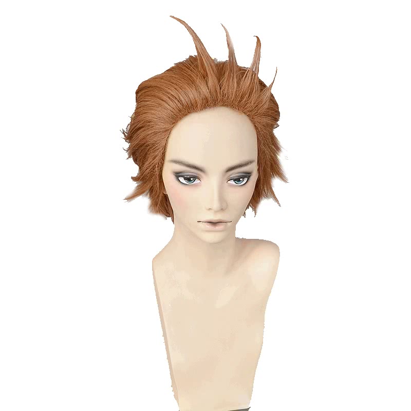 12 Taisen Juuni Taisen Sharyuu Brown Short Cosplay Wig 