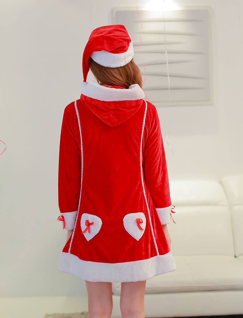 The new Christmas dress party dress Christmas costumes performing long-sleeved dress