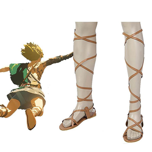 The Legend of Zelda2 Breath of the Wild Link Desert Cosplay Shoes