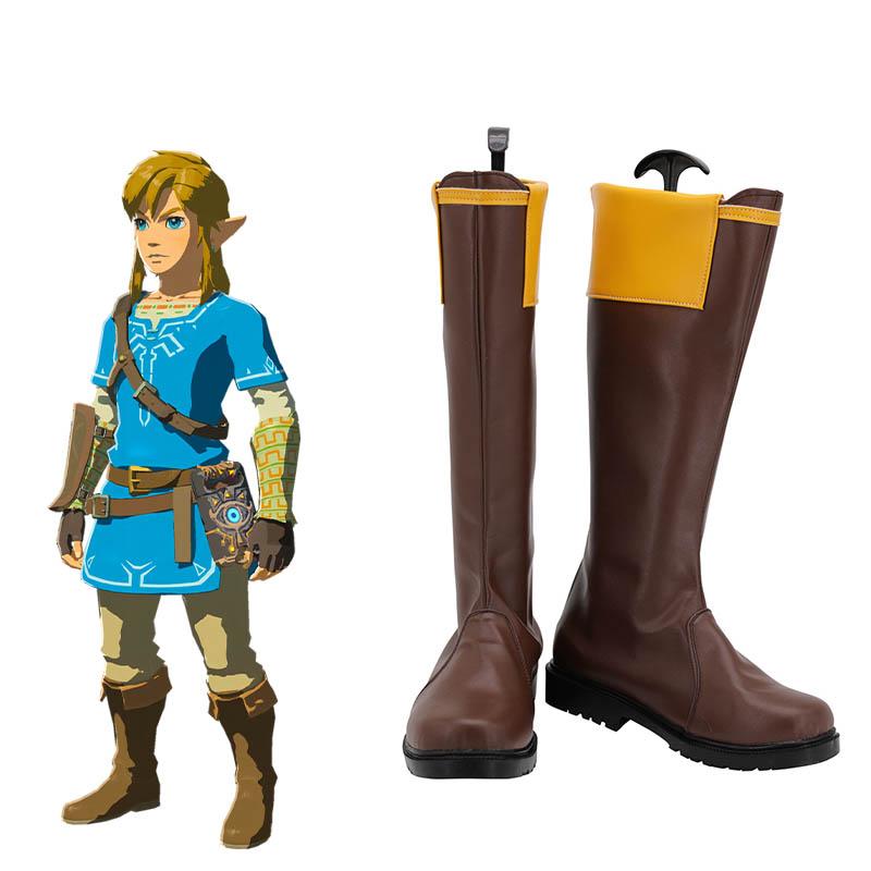The Legend of Zelda Breath of the Wild Link Cosplay Shoes
