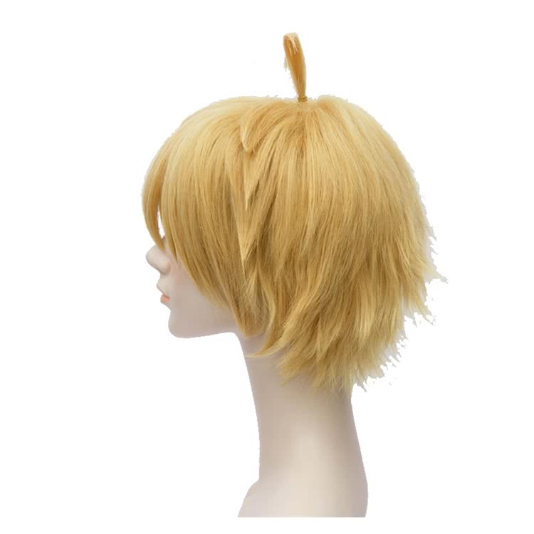 35cm The Seven Deadly Sins  Meliodas Blond Short Synthetic Cosplay Wigs
