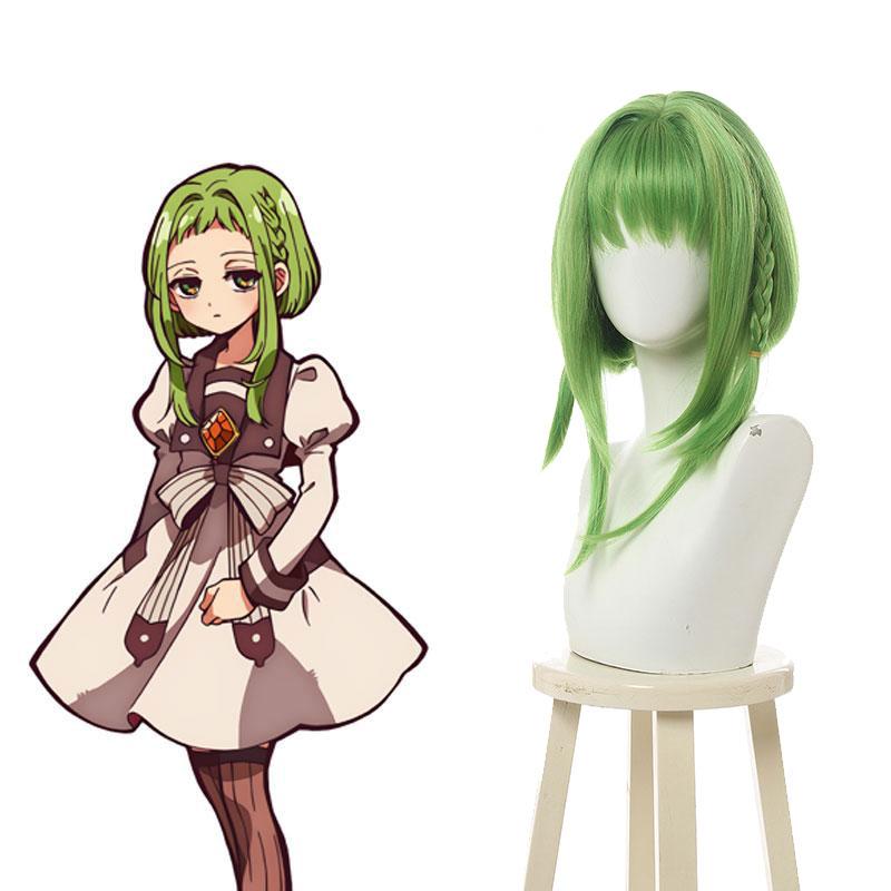 Toilet-Bound Hanako-kun  Nanamine  Sakura Green 40cm Cosplay Wigs