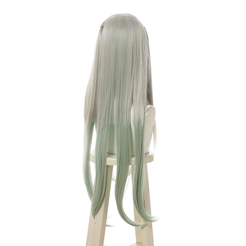Toilet-Bound Hanako-kun Yashiro Nene Gray Mixed Green Long Cosplay Wigs 