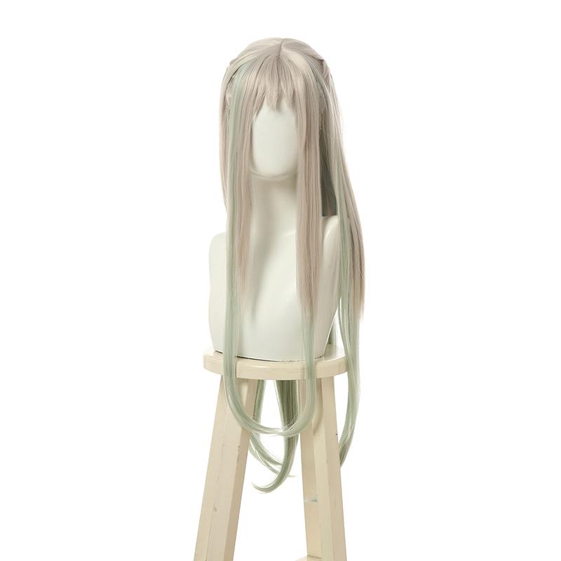Toilet-Bound Hanako-kun Yashiro Nene Gray Mixed Green Long Cosplay Wigs 