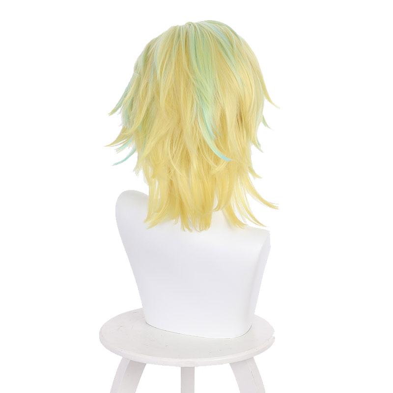 Tokyo Revengers Haitani Rindou Yellow Mixed Green Cosplay wigs