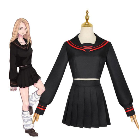 Tokyo Revengers Yuzuha Shiba Uniform Cosplay Costume